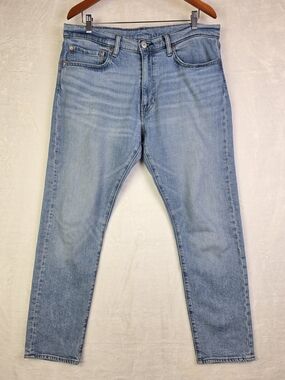 Levis 512 Premium Blue Jeans Mens 35x30 Light Wash